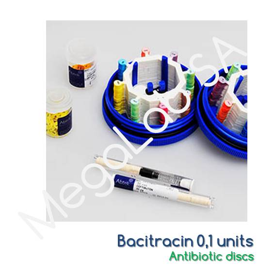 Bacitracin 0,1 units, 1x50 discs